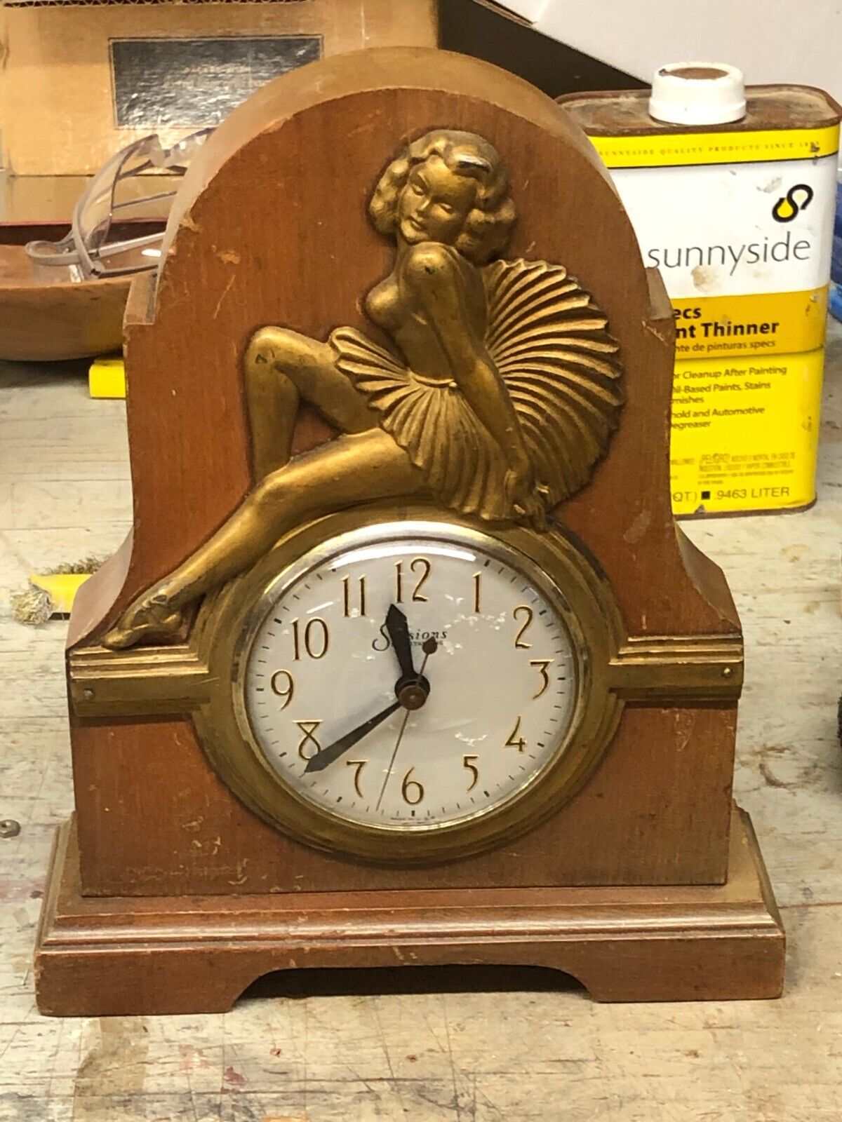 Art Deco Girl Clock
