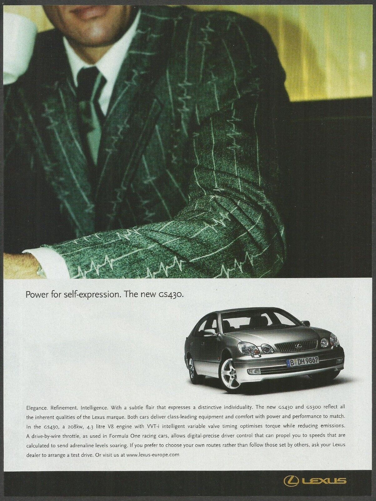 LEXUS GS430 - 2001 Automotive Print Ad