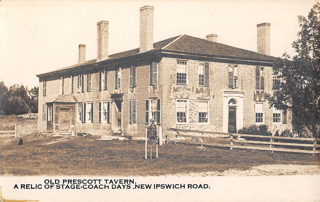 JAFFREY, NH, PRESCOTT TAVERN ON NEW IPSWICH ROAD, REAL PHOTO PC c 1930\'s