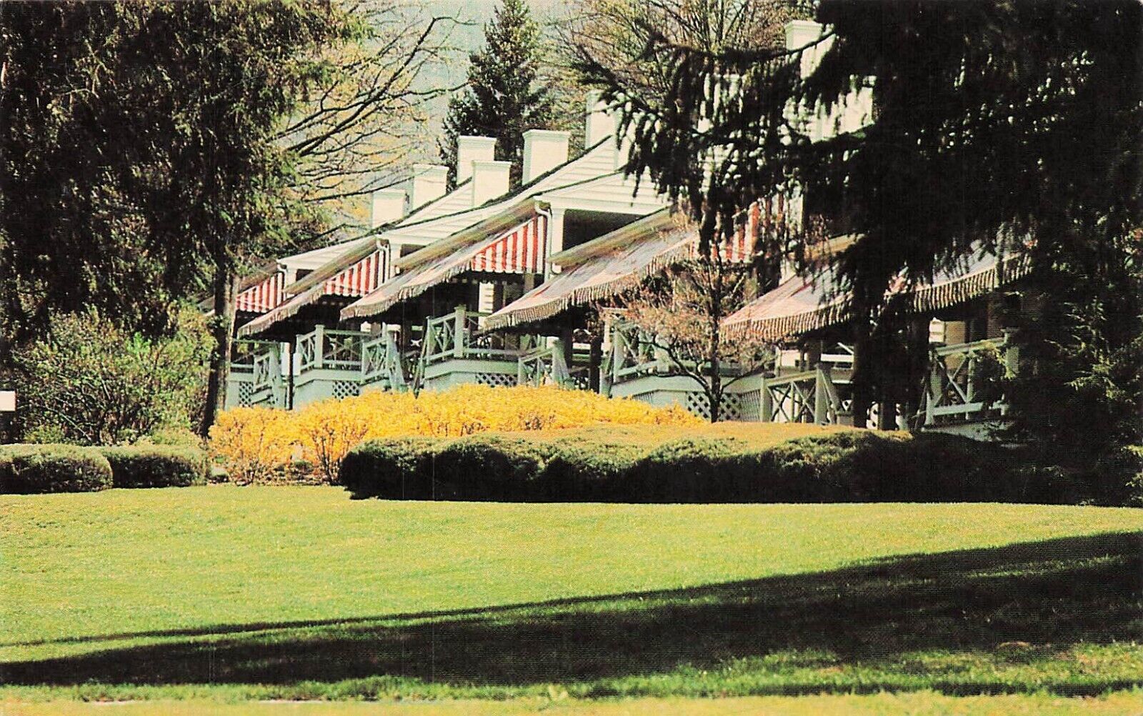 Postcard Georgia Row Golf & Tennis Cottages The Greenbrier West Virginia