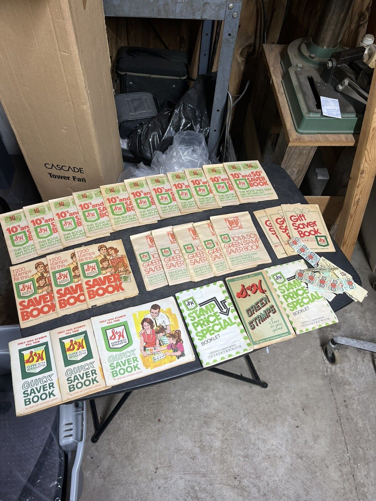 Vintage S & H Green Stamps , 28 Filled Books and Extra Stamps