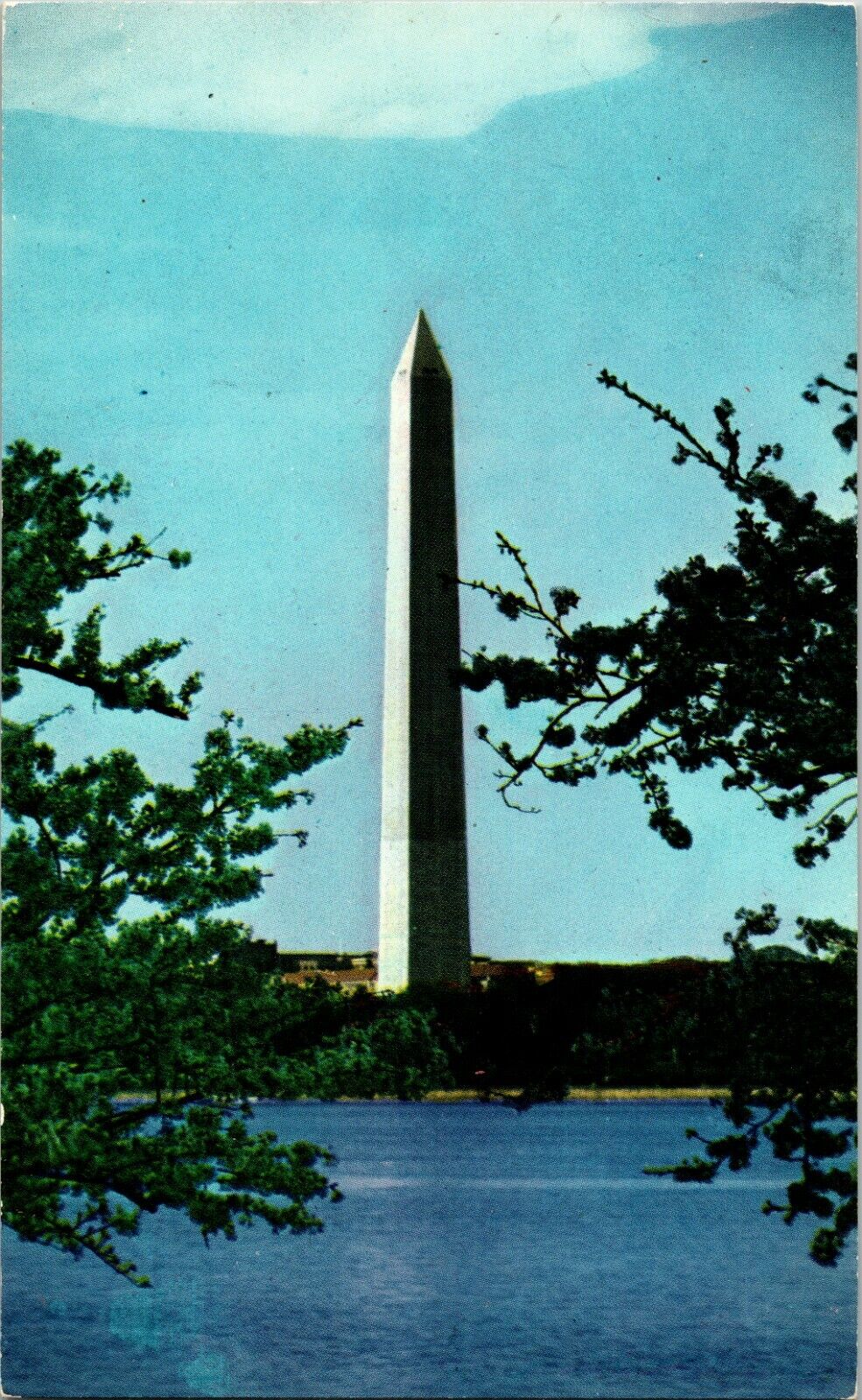 Postcard D.C. Washington Monument and Cherry Blossoms Washington D.C.