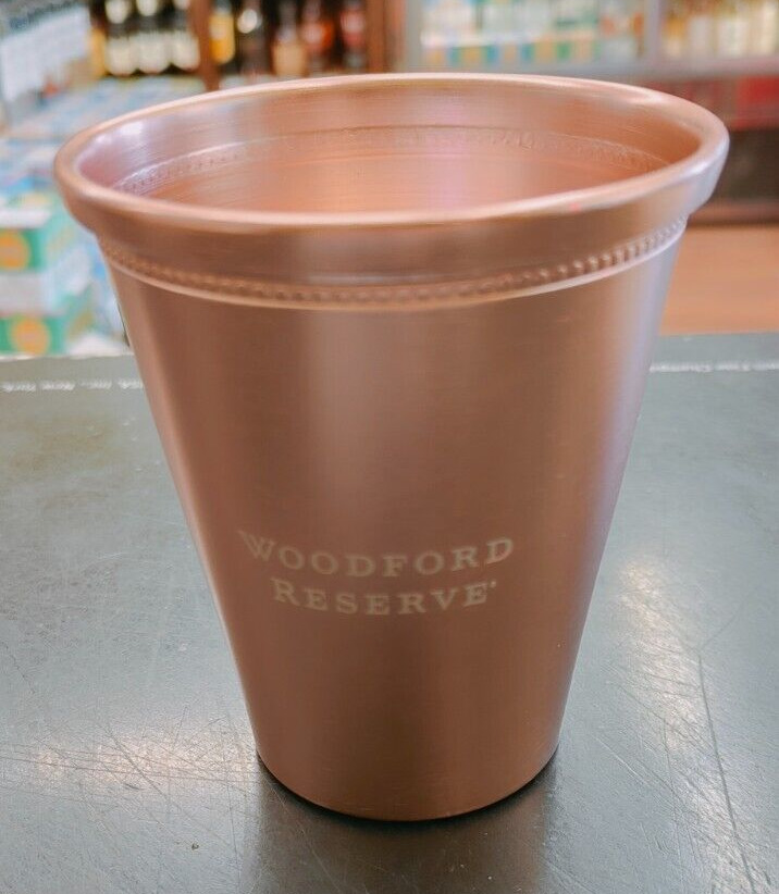 New Woodford Reserve Copper Cup Kentucky Derby Cocktail Mint Julep Cup 10 Oz