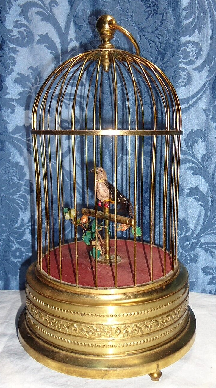 Vintage German or Swiss Singing Bird Automaton