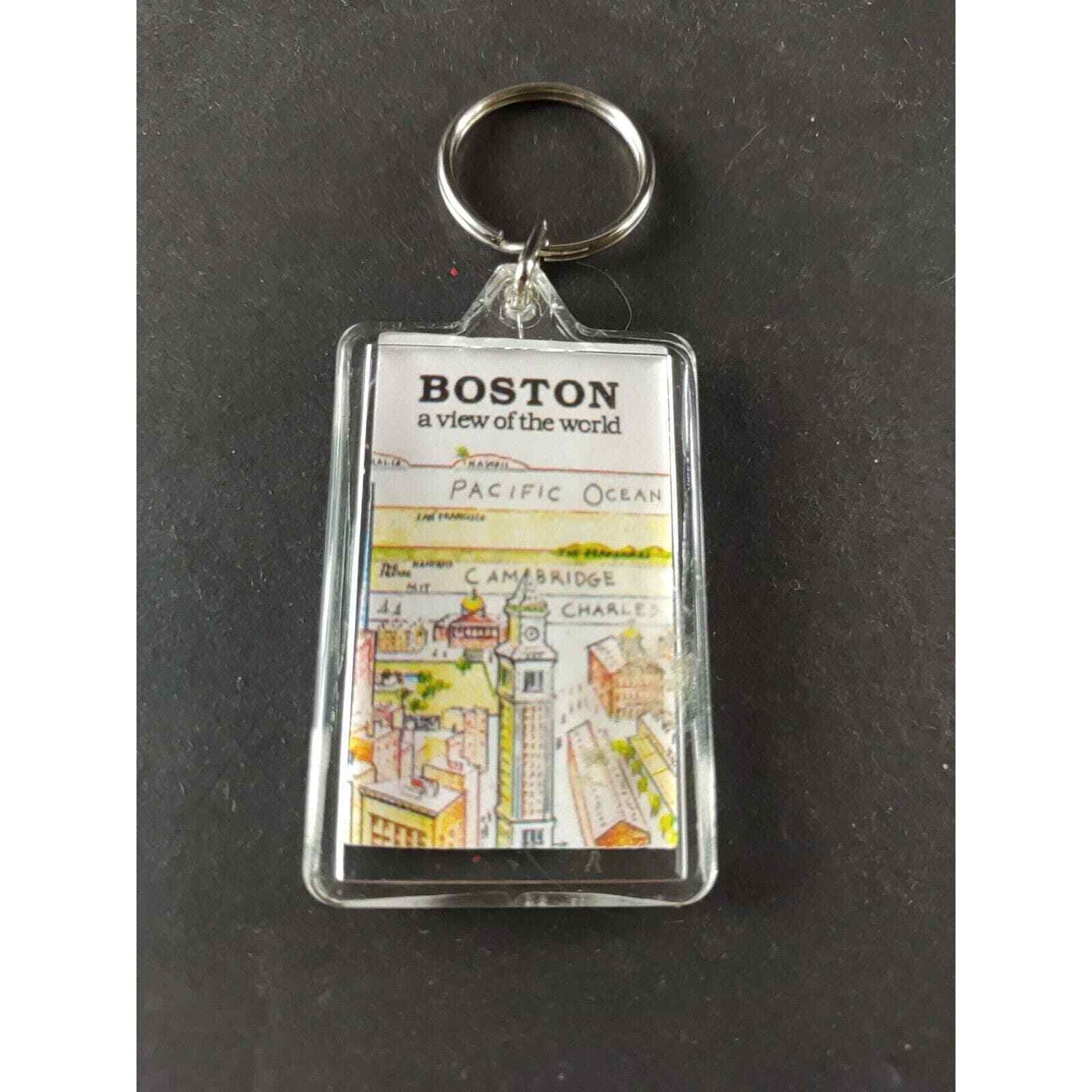 Boston A View Of The World Acrylic Keychain