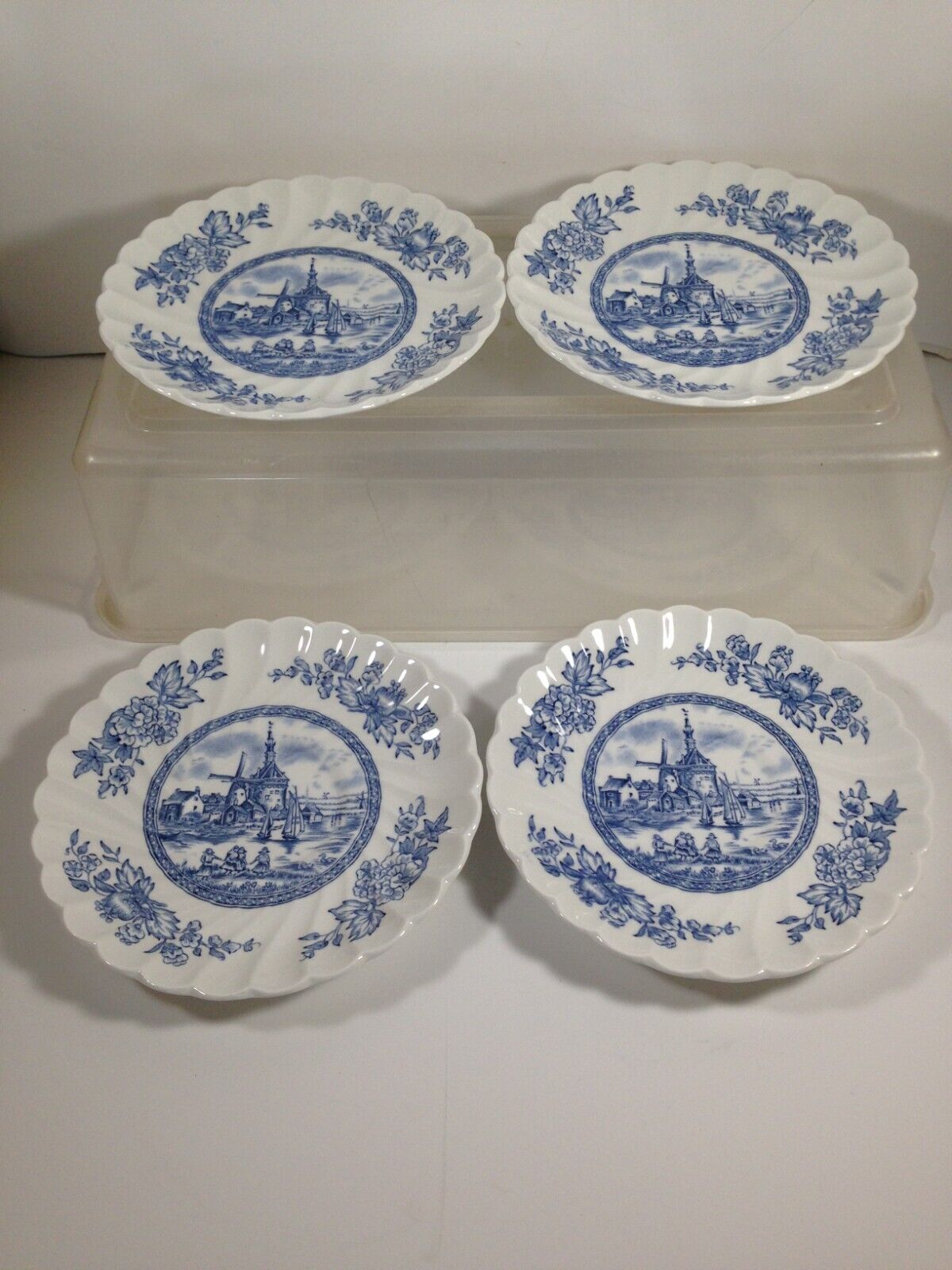 Johnson Brothers TULIP TIME Saucer Set of 4 Replacements JB TUTBW