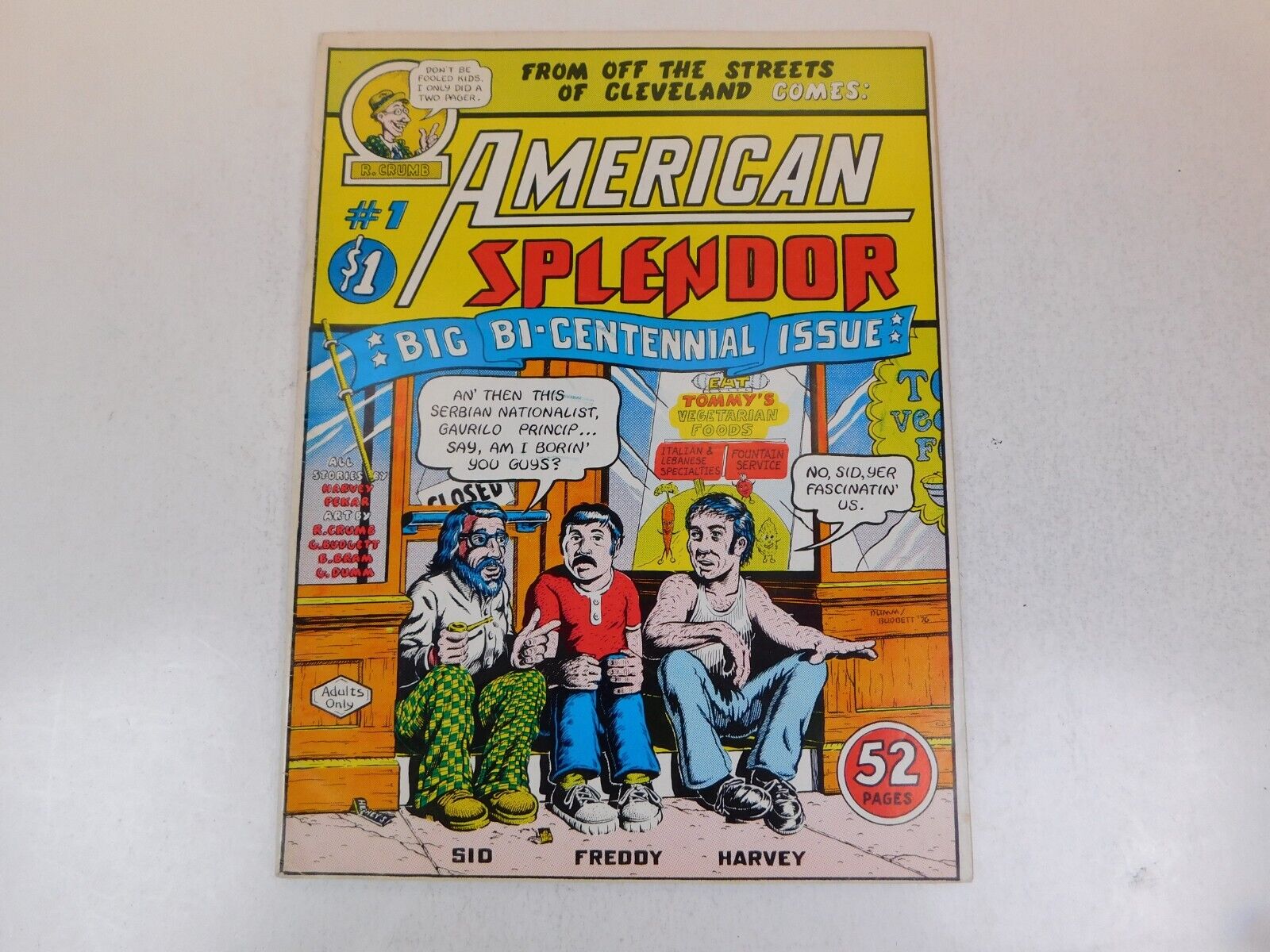 American Splendor #1 Underground Comic - H Pekar R Crumb 1st Print Comix