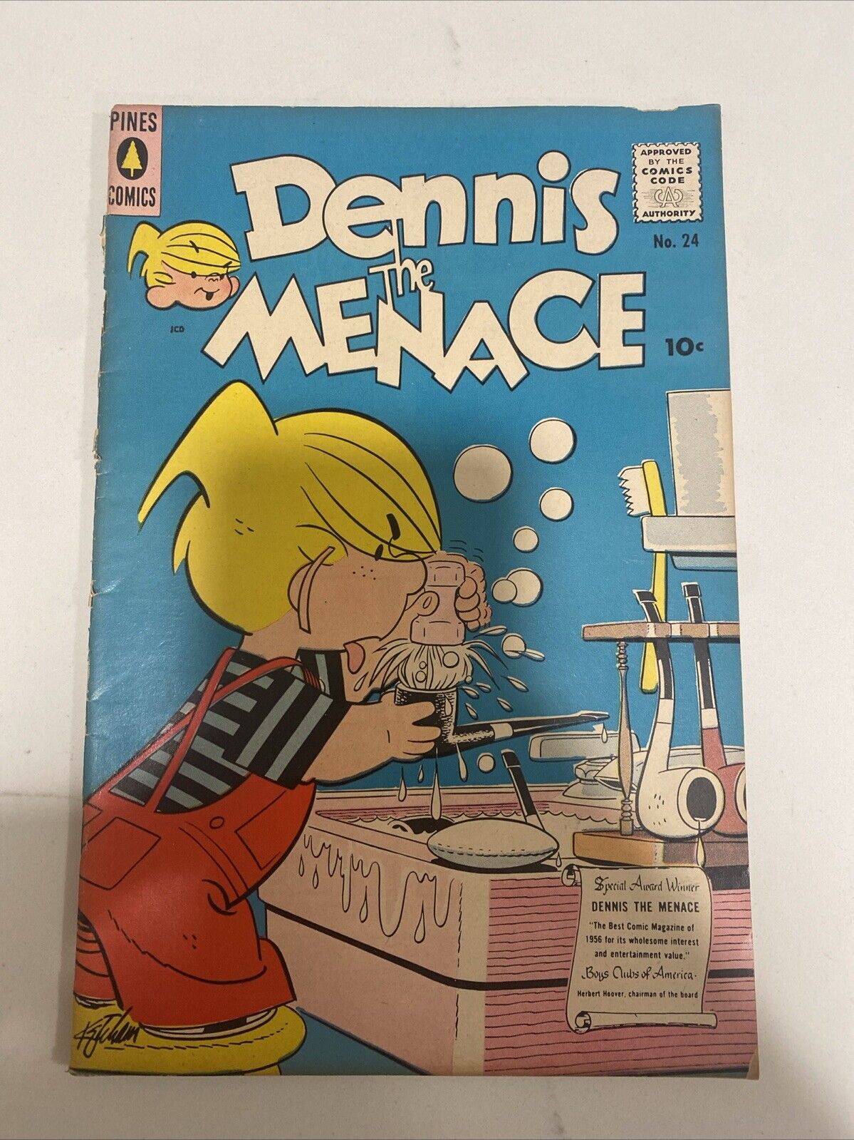 DENNIS The MENACE #24 Wiseman art 1956 Standard Comics