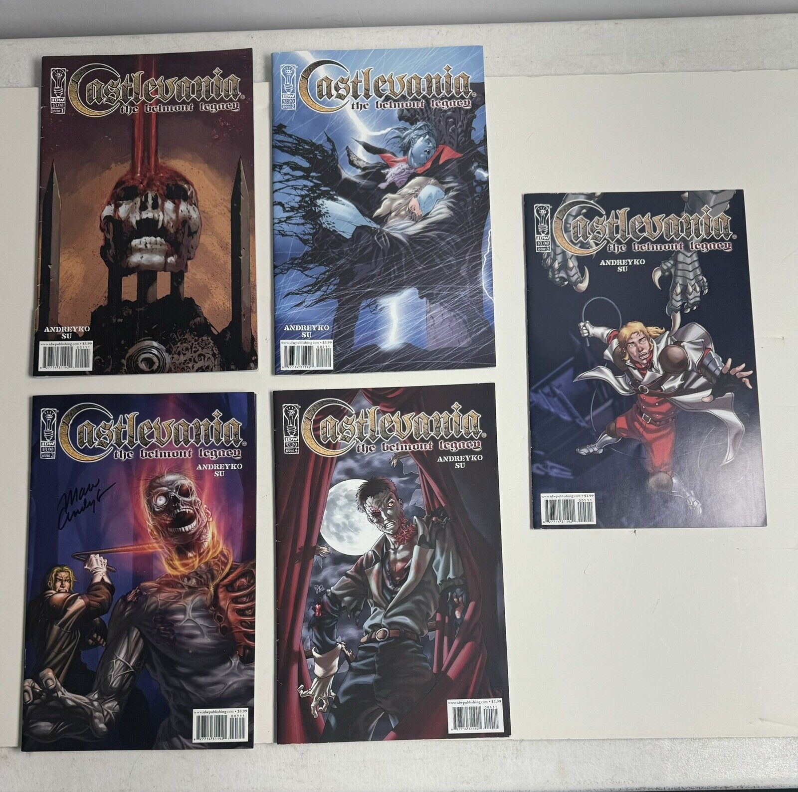 Castlevania: The Belmont Legacy Comic Books 1-5 LOOK AT PICS & READ (#3) Signed