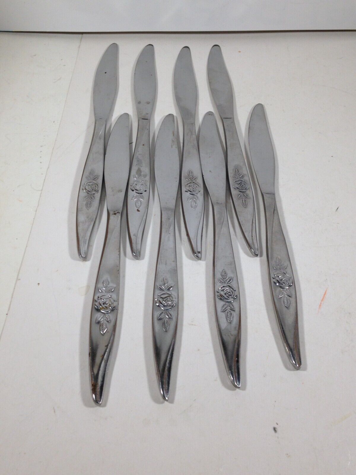 Hanford Forge AVON ROSE Set of 8 Solid Knives Replacements HAFAVR