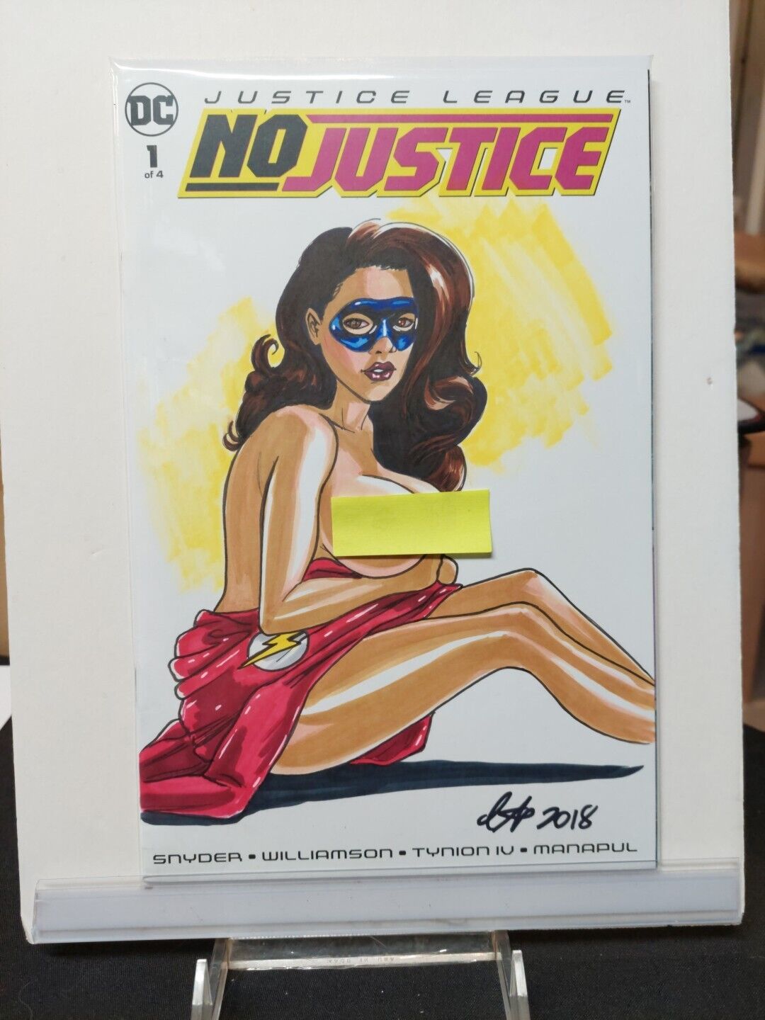 Justice League: No Justice #1     Blank Sketch Variant     Original Art Work