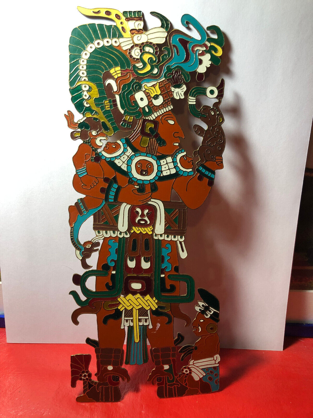 Inca Aztec Mayan God Deity Priest Figure Copper full Color