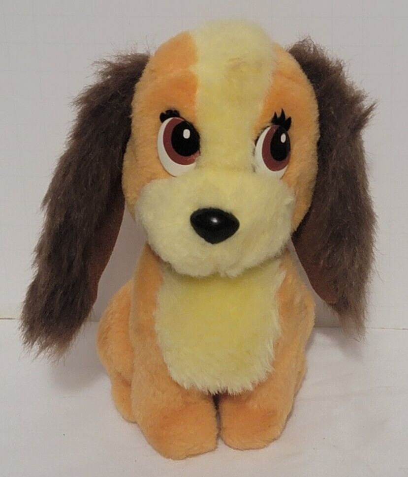Vintage Disneyland Walt Disney World Lady & the Tramp Dog Plush Stuffed Animal