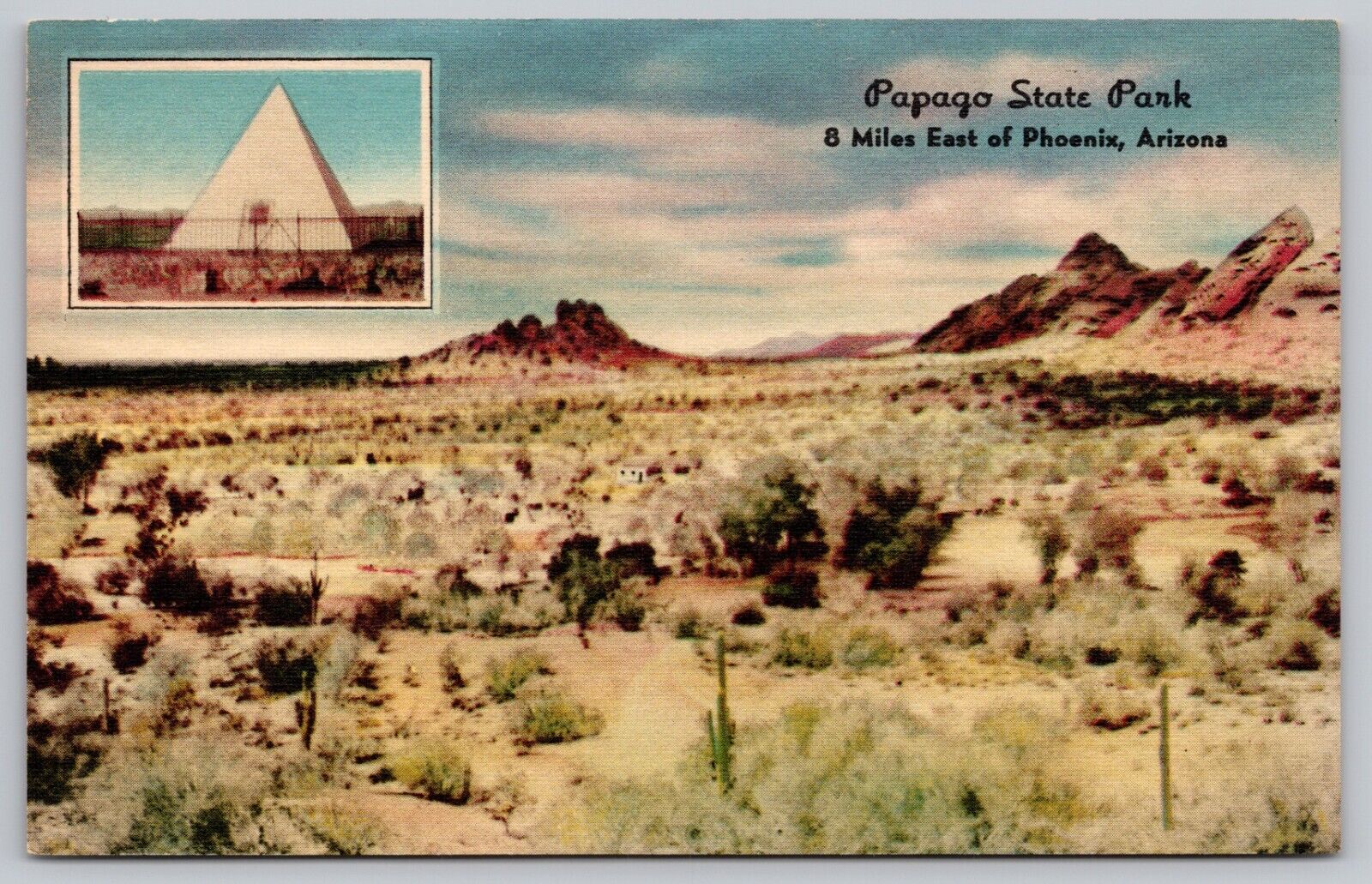 Postcard - Papago State Park, near Phoenix, Arizona - 1930s/40s, Unposted (Q34)