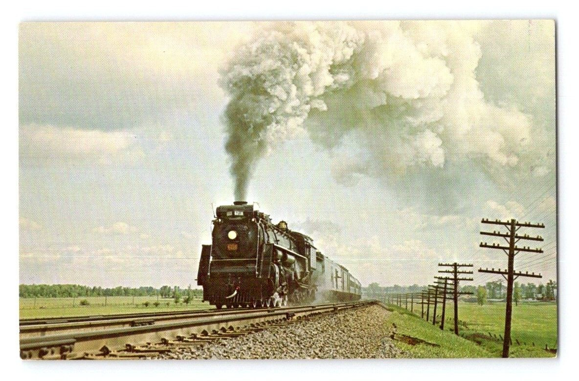 1950\'S. CANADIAN NATIONAL 6218 TRAIN. POSTCARD. JB8