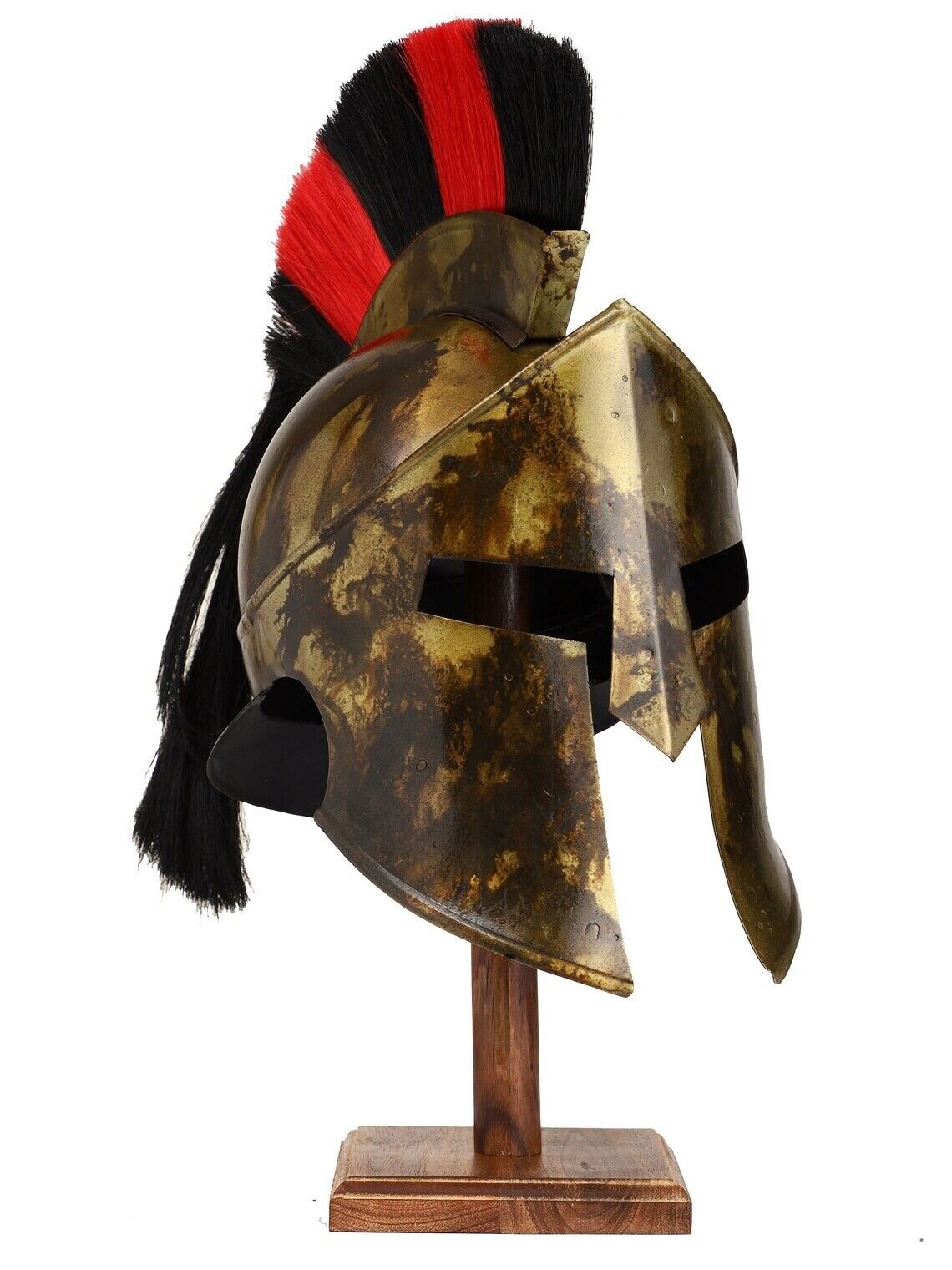 Great King Leonidas Sparta 300 Movie Brass Damage Helmet