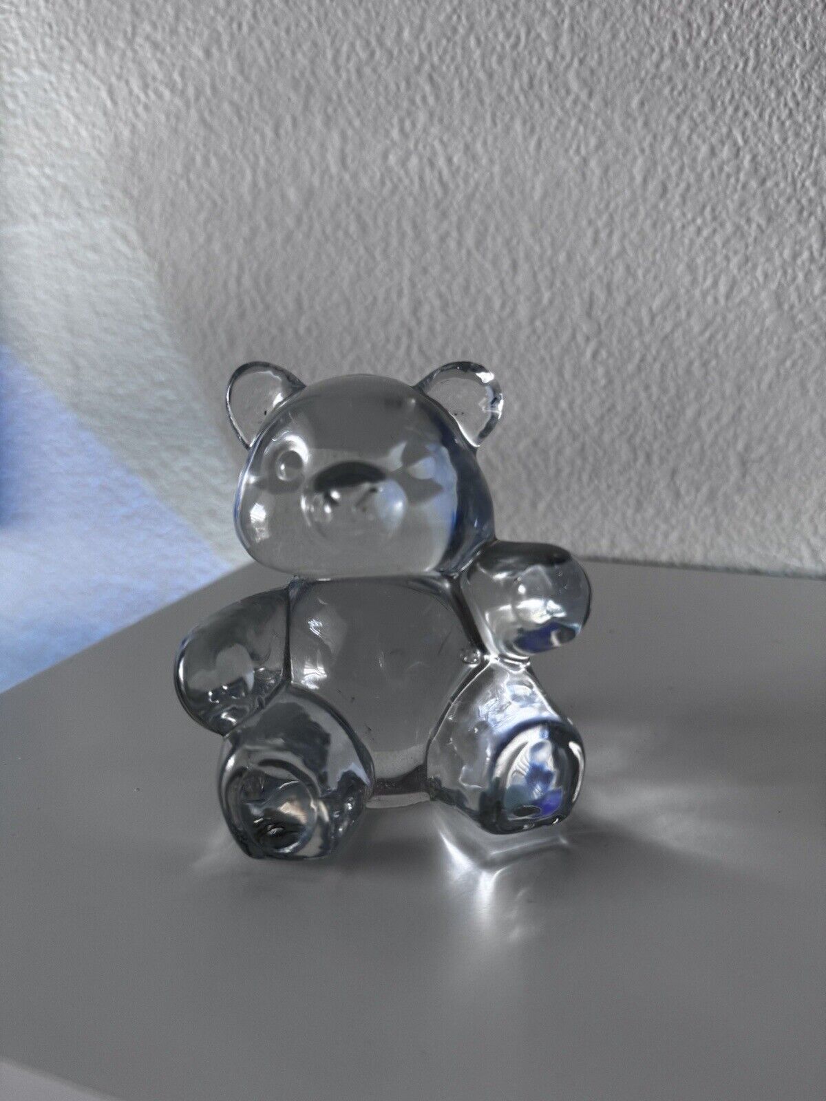 Clear Bear Vintage Oneida Crystal  LIGHT  Clear BEAR Figurine