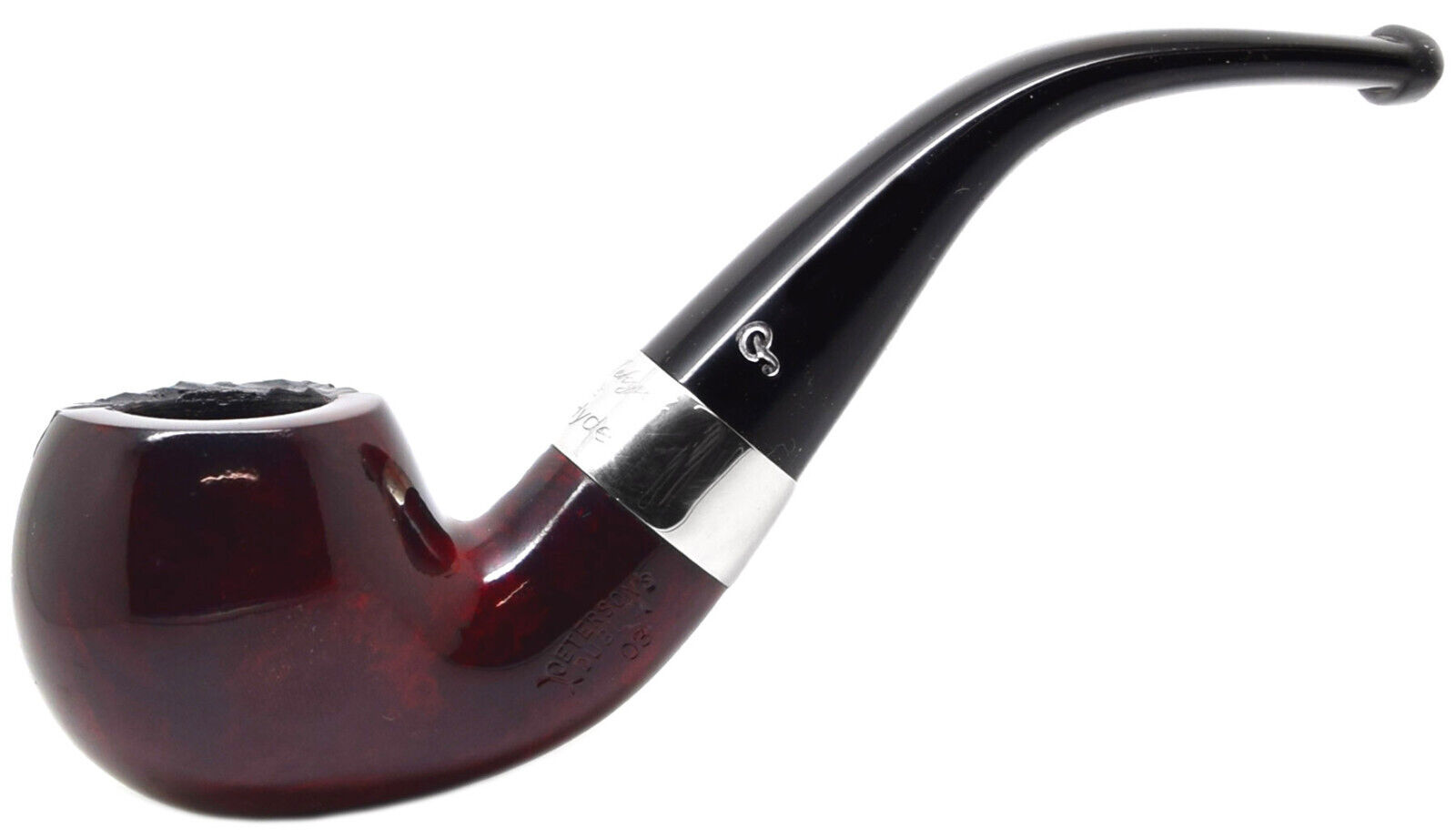 Peterson Jekyll and Hyde Smooth and Rustic Two Finish Bent Apple Briar Pipe (03)