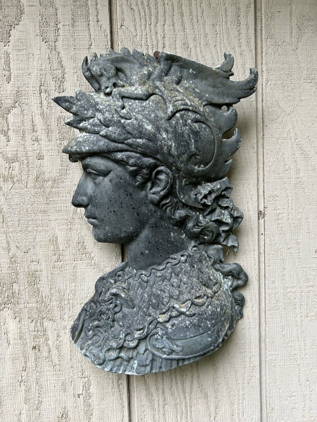 Greek God Perseus Slayer of Medusa Monsters Metal Wall Sculpture