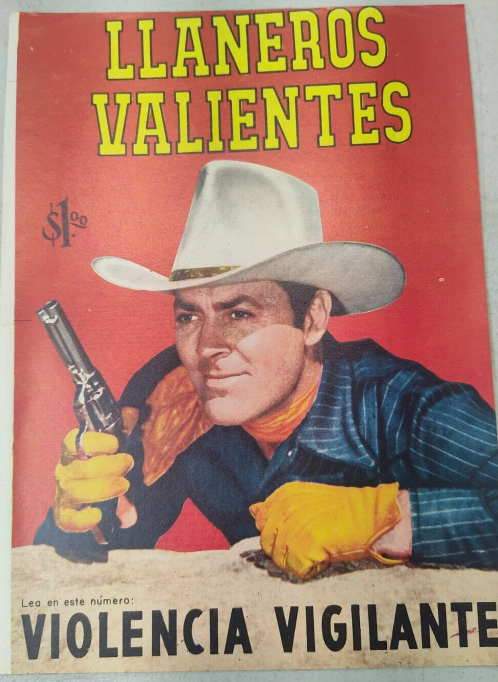LLaneros Valienties #175 Spanish Mexico 1967 COVER ONLY NICE Beauty VHTF