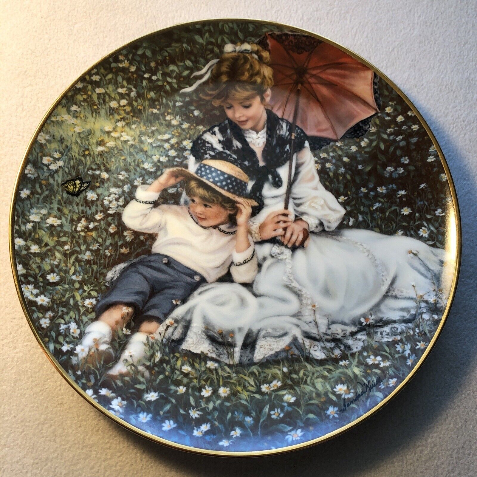 1988 Reco Sandra Kuck “A TIME TOGETHER” Collectible Plate 9 1/4”