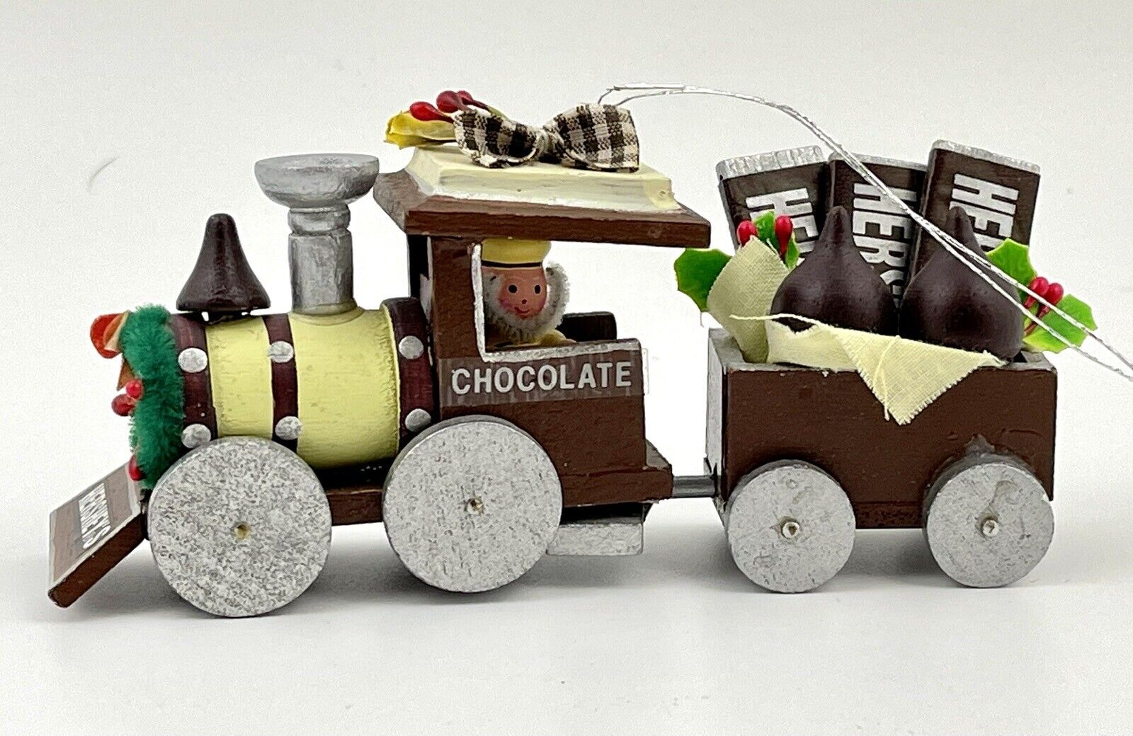 Vtg Kurt Adler Hersheys Christmas Ornament Milk Chocolate Train Railroad 1985
