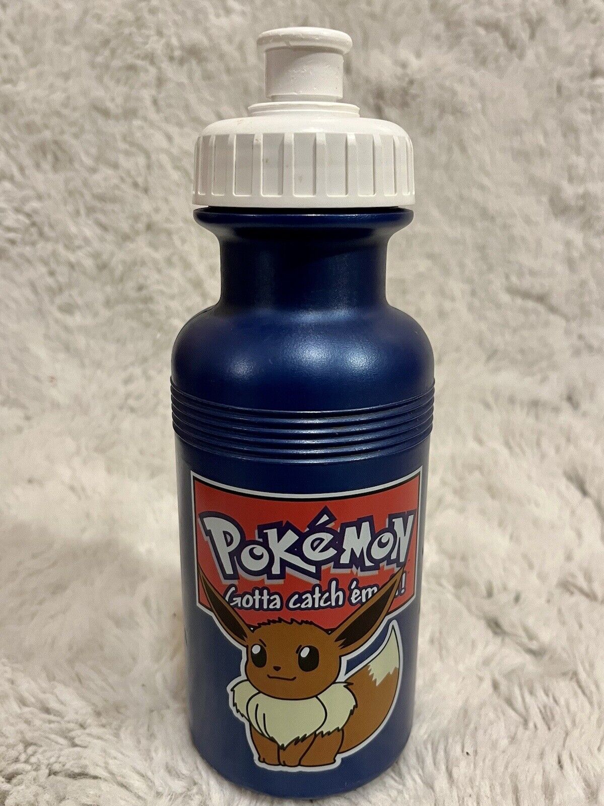 Vintage 1999 Pokémon Blue Eevee Water Bottle