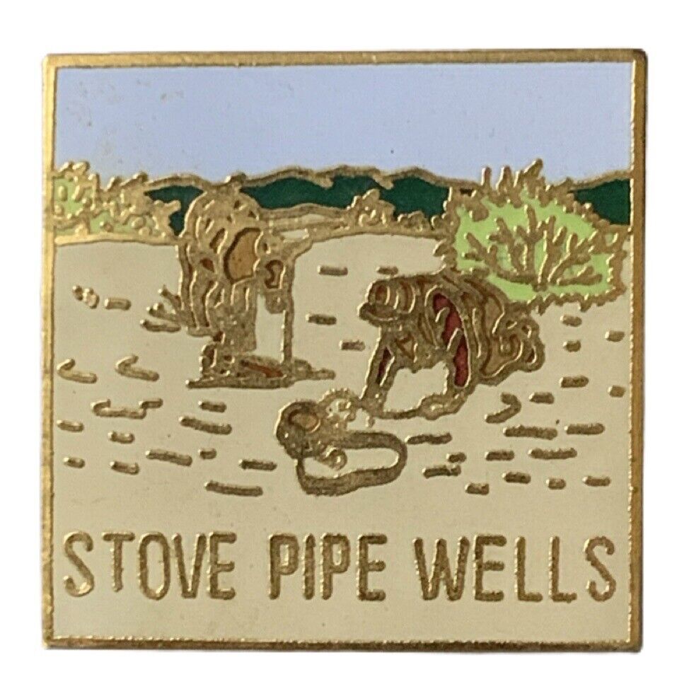 Vintage Stovepipe Wells California Scenic Travel Souvenir Pin