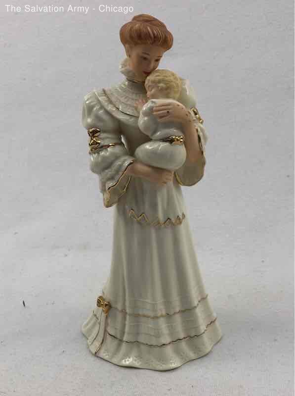 Lenox A Time To Cherish Cream Freestanding Womens Holding Baby Glossy Figurine