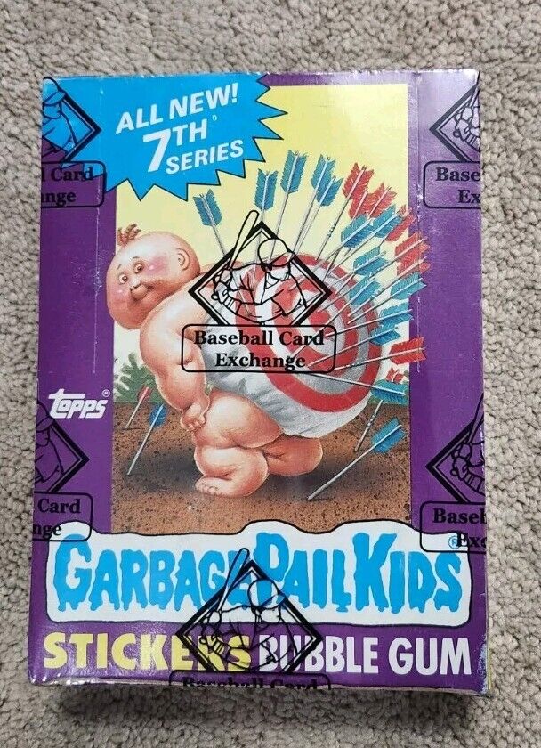 1986 Garbage Pail Kids 7th Series Box 48 Wax Pack BBCE Sealed GPK W Price Poster