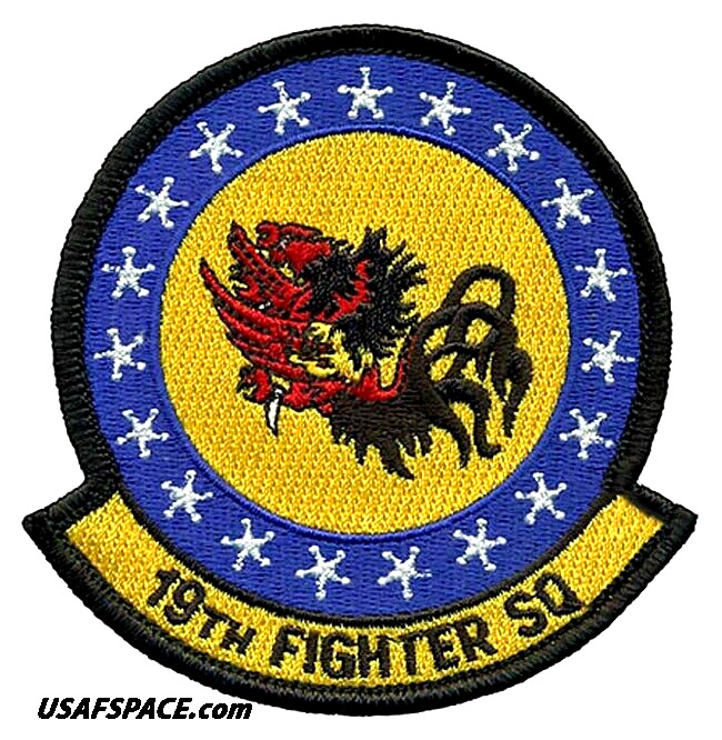 USAF 19th FIGHTER SQ-F-22 Raptor -J B-Pearl Harbor-Hickam, HI-ORIGINAL VEL PATCH