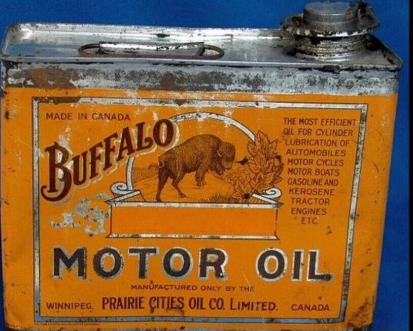  Rare Buffalo Separator Oil Square 1 Gallon Prairie City Oil Co Winnipeg  