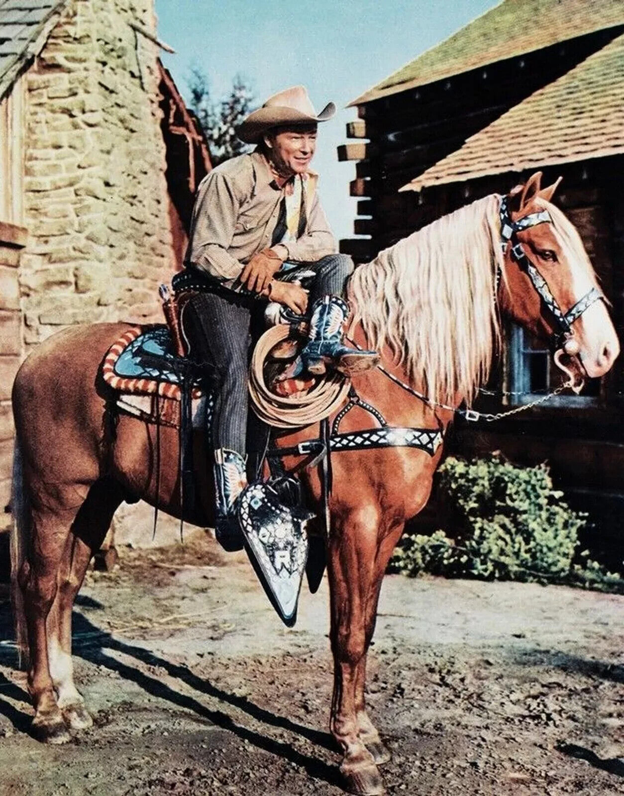 America's Cowboy ROY ROGERS & His Horse TRIGGER Classic Picture Photo 8.5x11