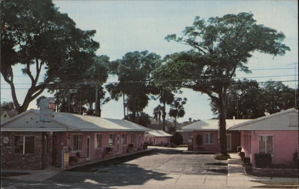Holly Hill,FL Cozy Villa Motel Volusia County Florida Adcraft Chrome Postcard