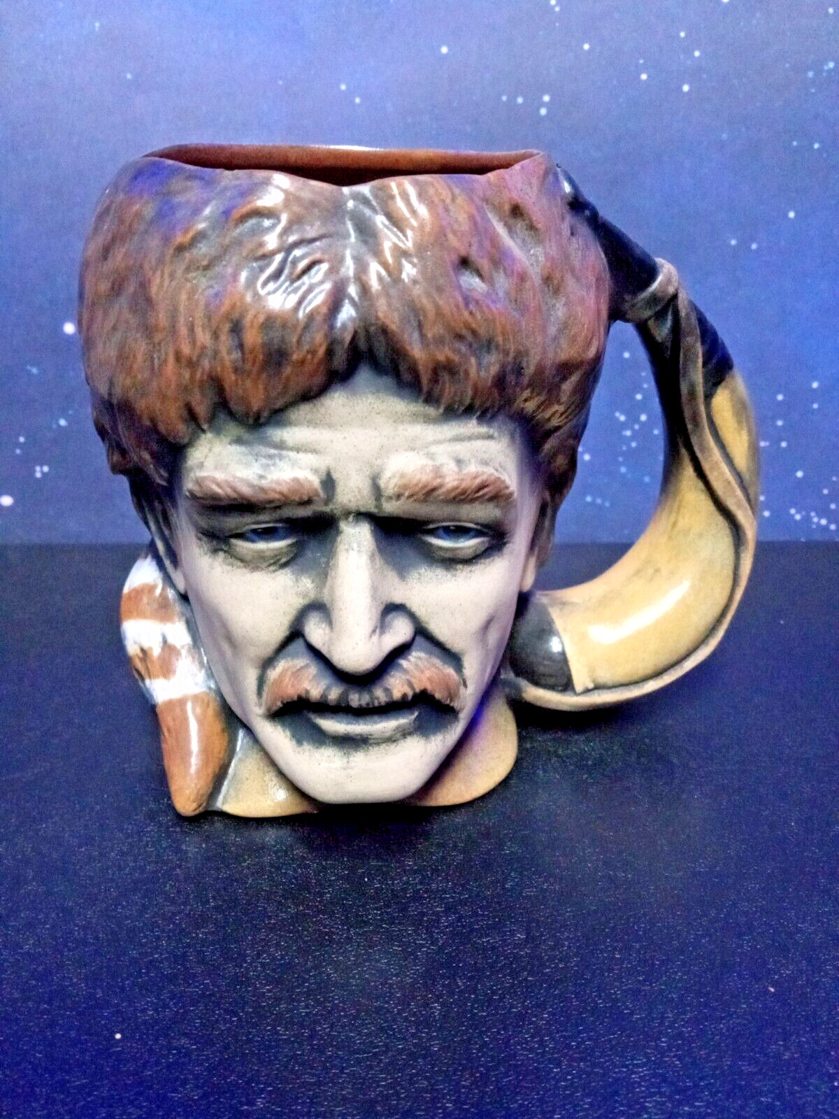 1981 Davy Crockett Mug Cup Stein American Heritage Ceramics by Ann Benjamin