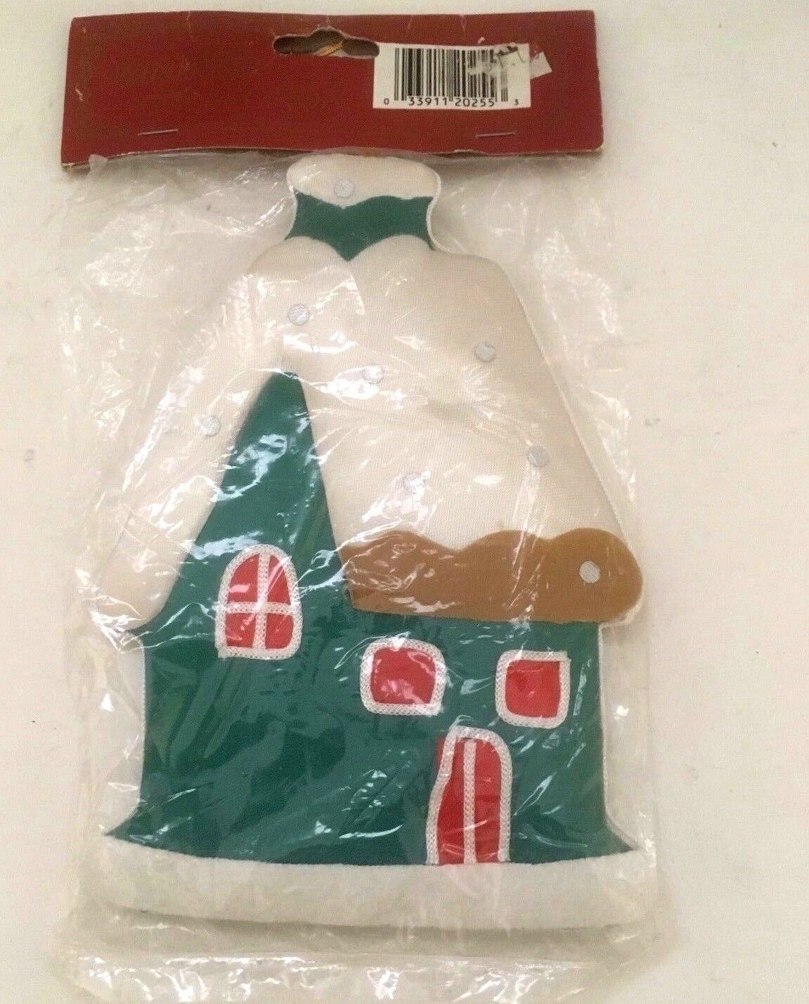 Vintage Windsor Collection Padded Fabric Christmas Ornament Cottage House