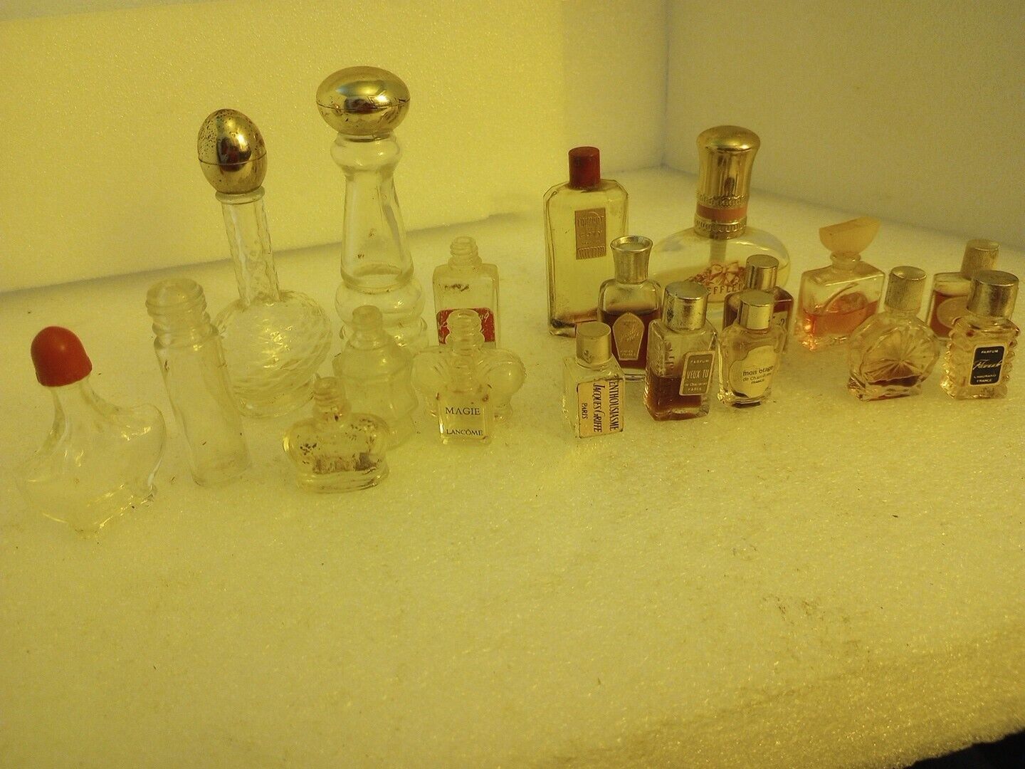 Perfume Bottles Vintage Miniature Lot of 20Pc Designer,  Partial N Empty