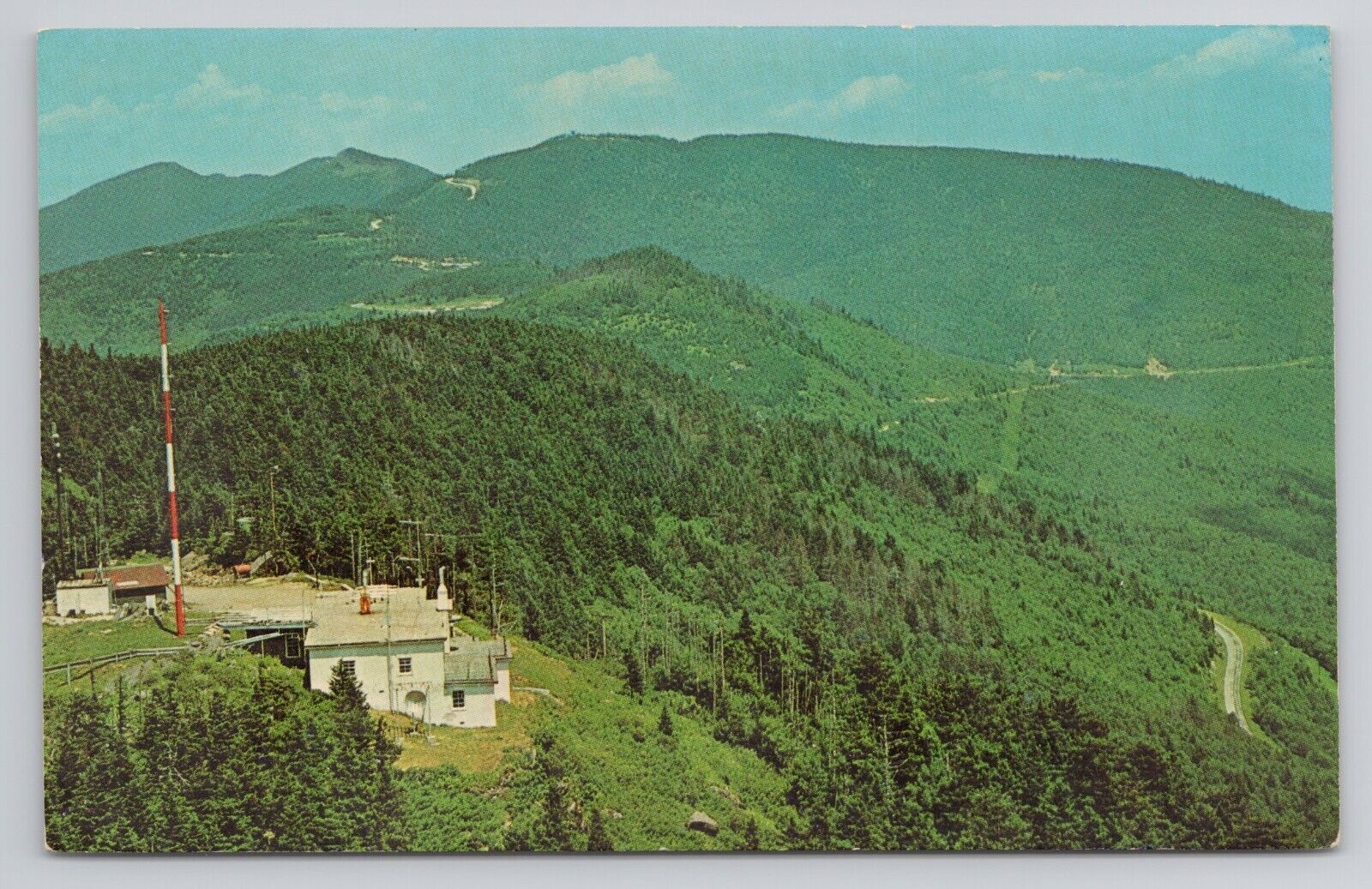 Postcard Aerial Of Mt Mitchell North Carolina