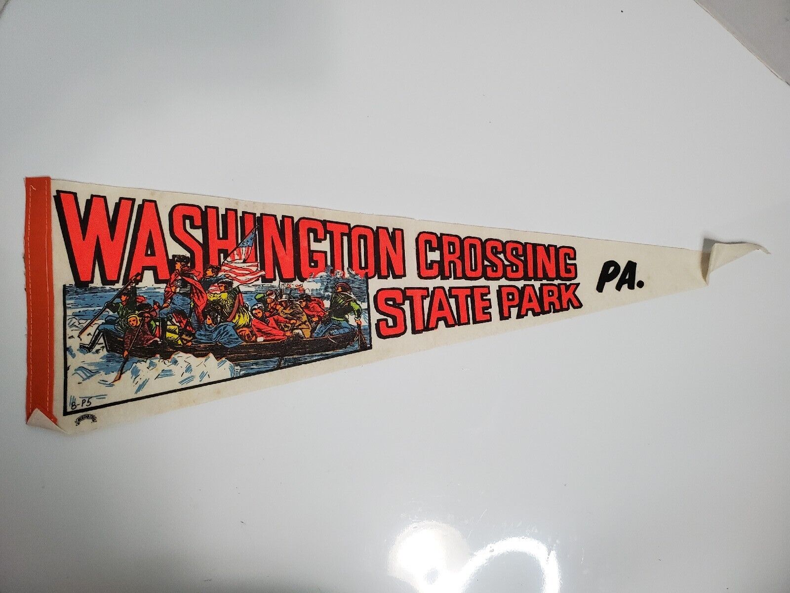 Vintage Washington Crossing State Park Felt Pennant 24\