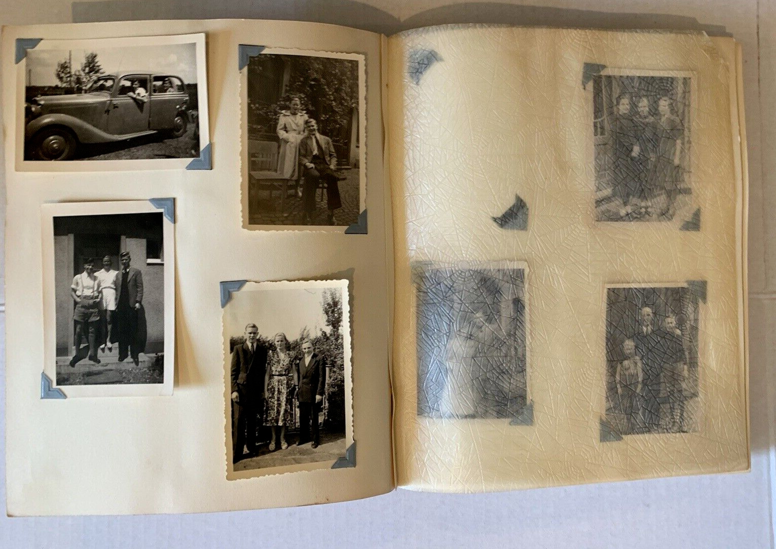1930-1940\'S VINTAGE ALBUM , CANADA LADIES , WEDDING, MEN, CARS, ETC,150 + PHOTOS
