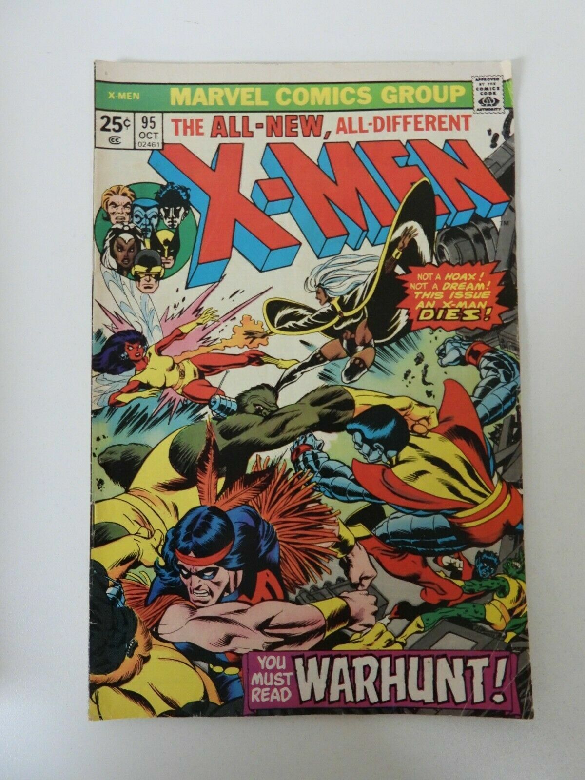 Uncanny X-Men #95, VG/FN 5.0, Death of Thunderbird; 3rd Appearance New X-Men
