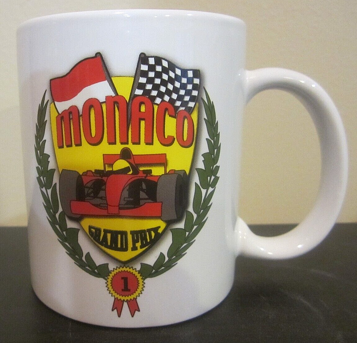 Monaco Grand Prix Commemorative Ceramic Coffee Mug, One Sided Image