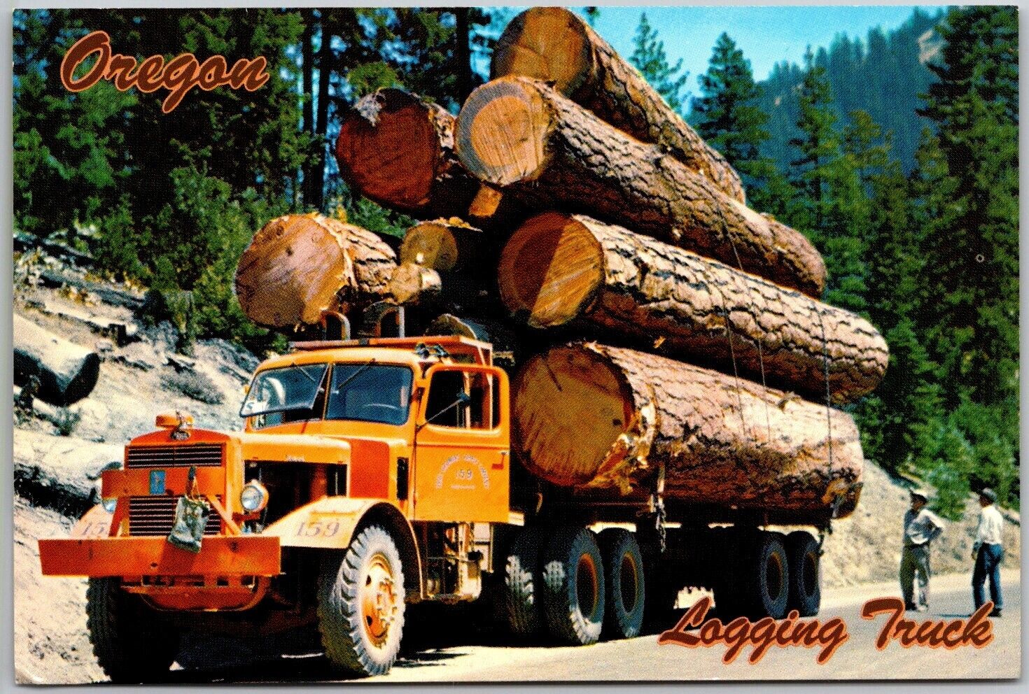 Postcard: Oregon Logging Truck A69