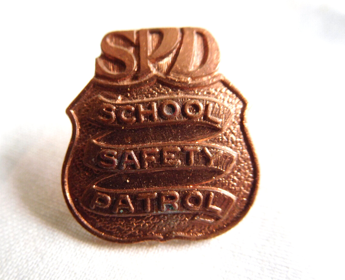 Vintage SPD Seattle Police Department School Safety Patrol Pin Pinback