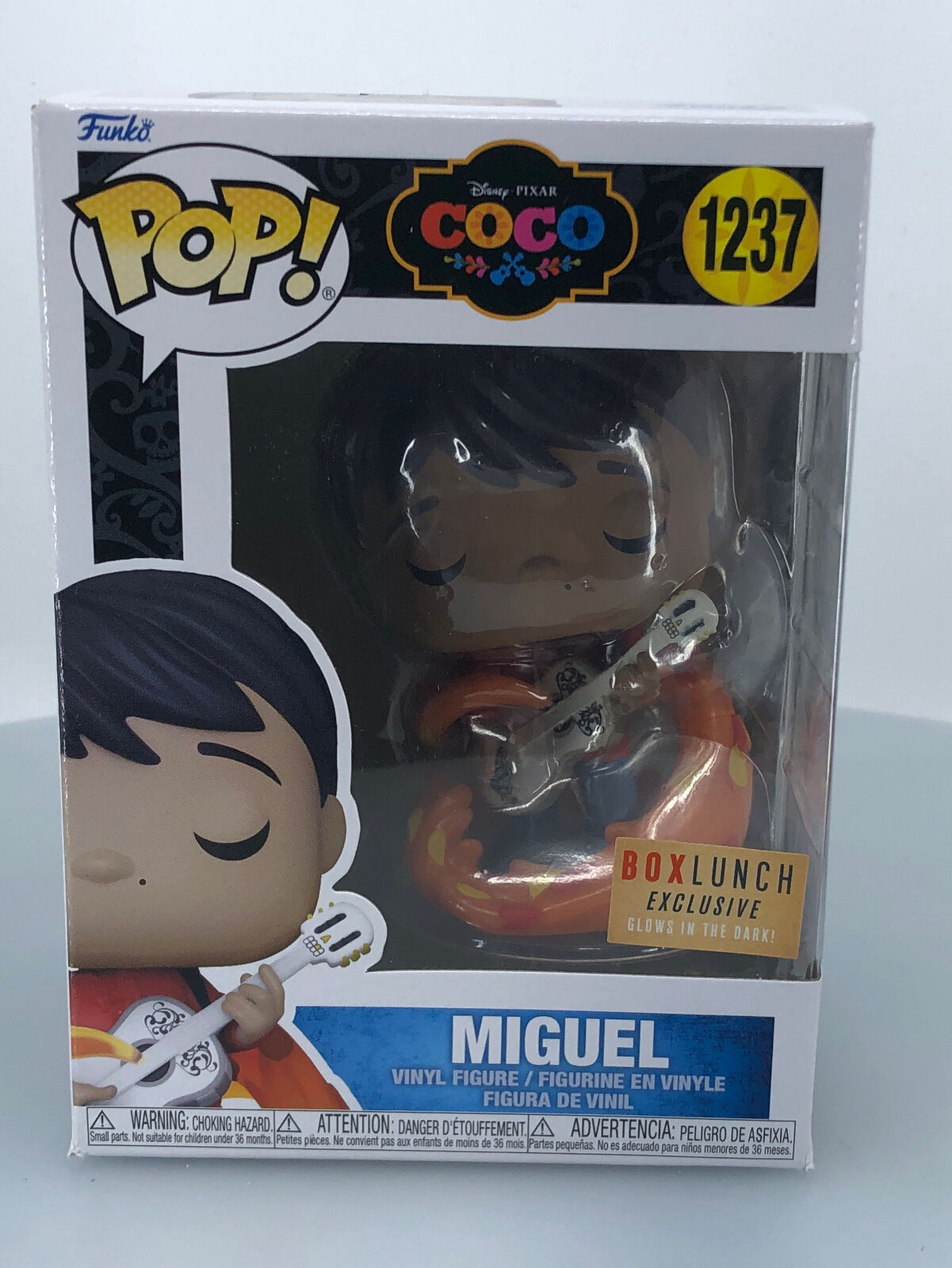 Funko Pop Pixar Disney Coco Miguel Special Edition Glows in The Dark DAMAGED