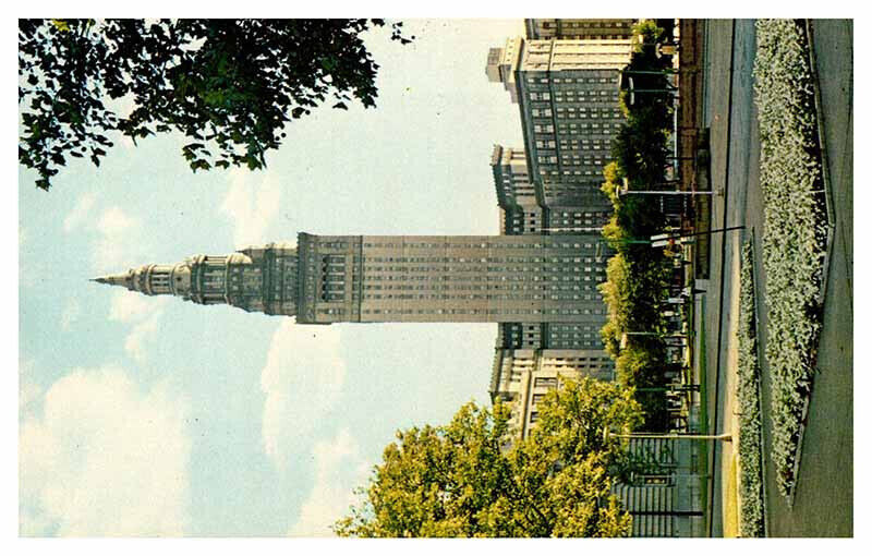 Postcard TOWER SCENE Cleveland Ohio OH 6/28 AS3636