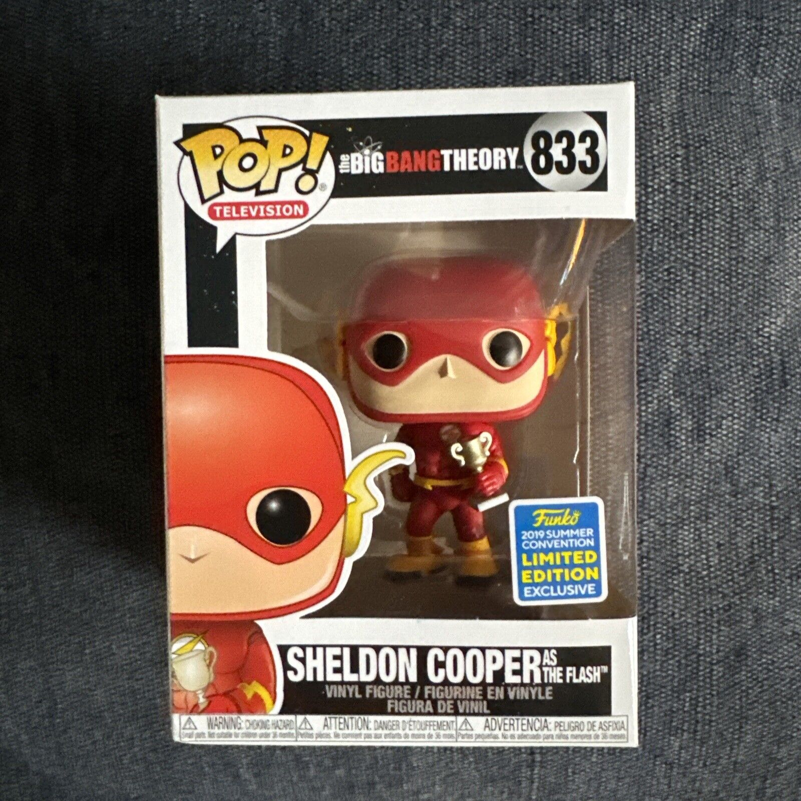 Funko POP Sheldon Cooper As The Flash #833 2019 Summer Convention