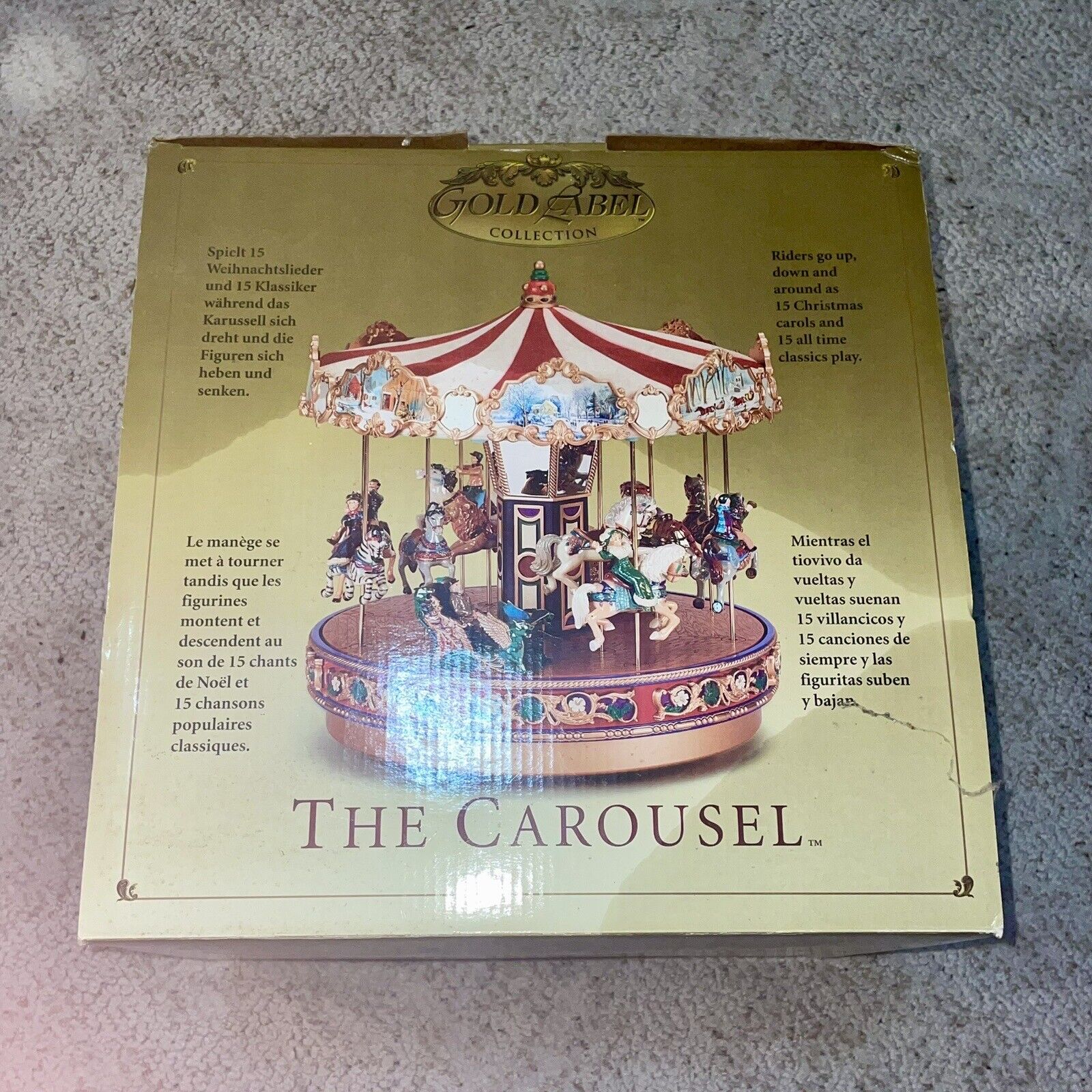 Vintage Mr. Christmas Gold Label The Carousel Brand New In Box