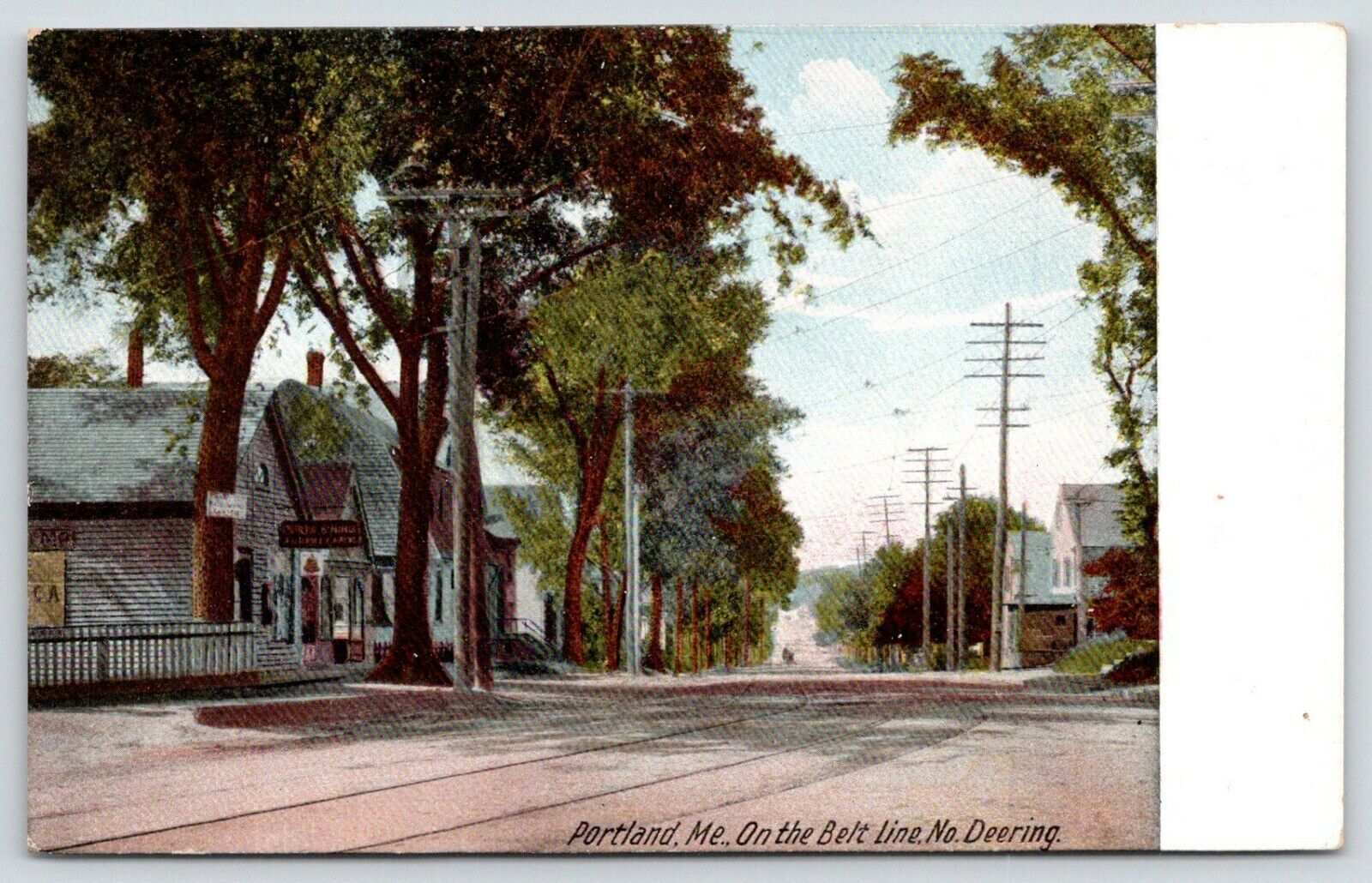Portland ME~? K Hing Home Office~Small Homes~RR Trax*~Deering Ave~Belt Line~1906