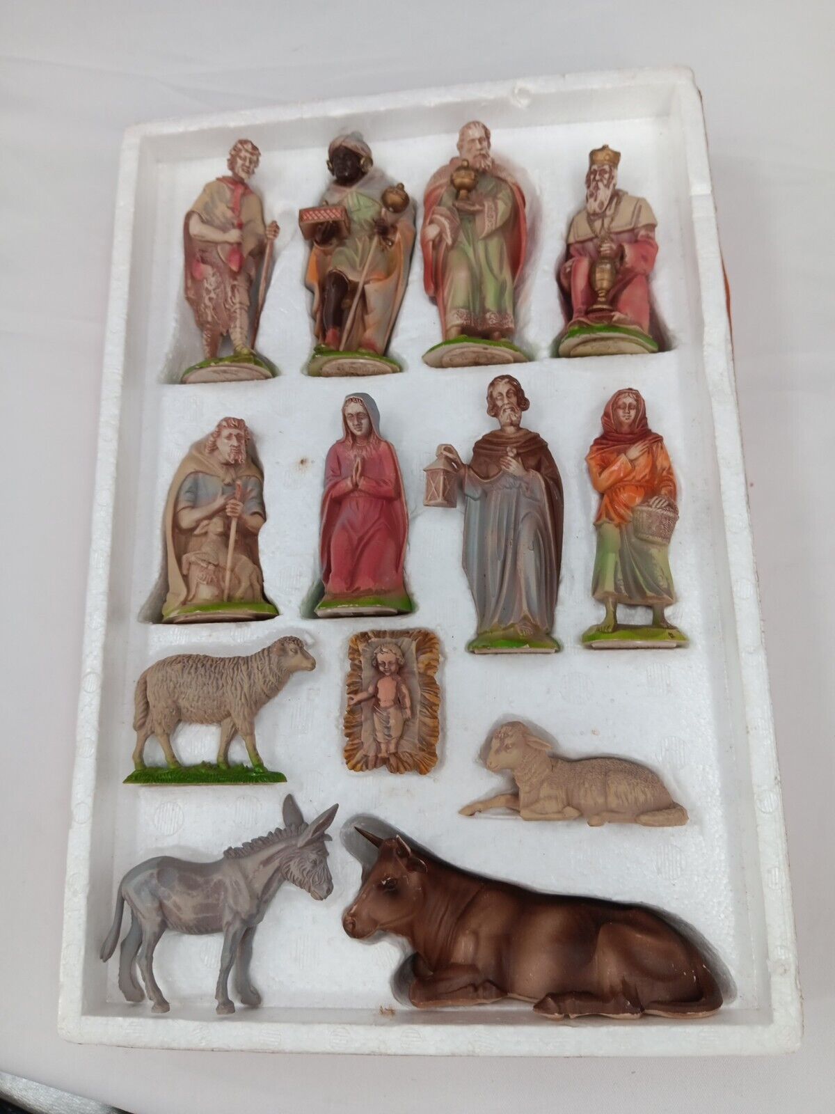 Antique Kauders Germany Nativity Scene figurines 13 Piece Set SH